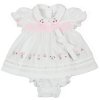 K14226: Baby Girls Dress, Pant & Headband Set (NB-6 Months)